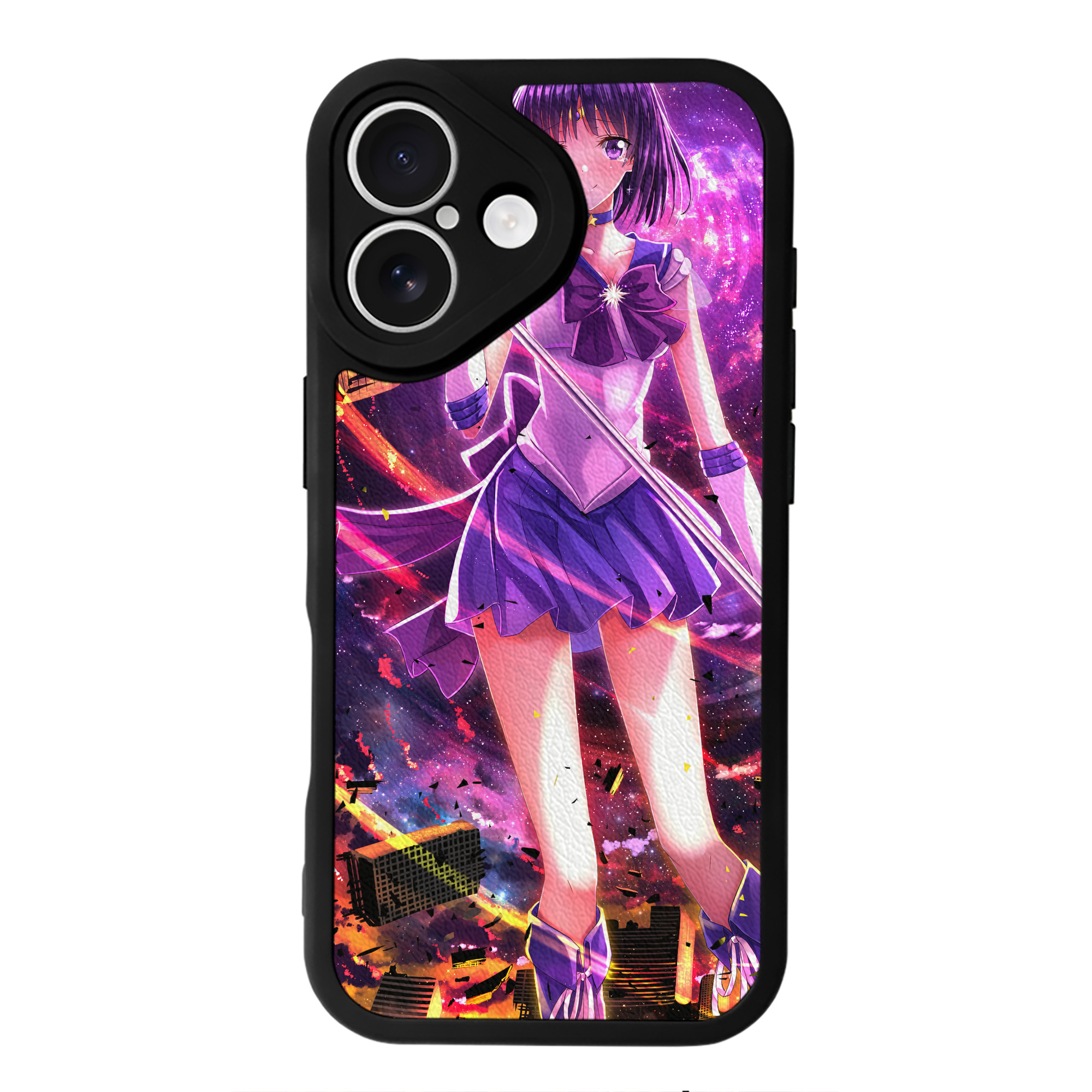（画像用） 美少女戦士セーラームーン Sailor Moon 【iPhone 16シリーズ対応】シリコンスマホケース（レザー調） 材質：シリコン